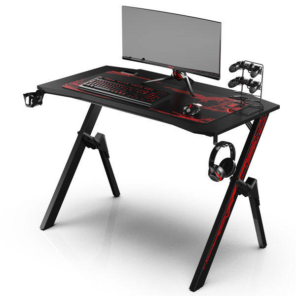 NGC-A Wholesale Gaming PC Desk Computer Racing Table Wood Top Metal Legs(图1)